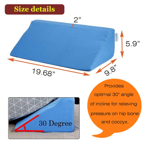 Alwyn Home Wedge Pillows For Sleeping Foam Bed Wedges Body Positioners 30 Degree Incline Pillow